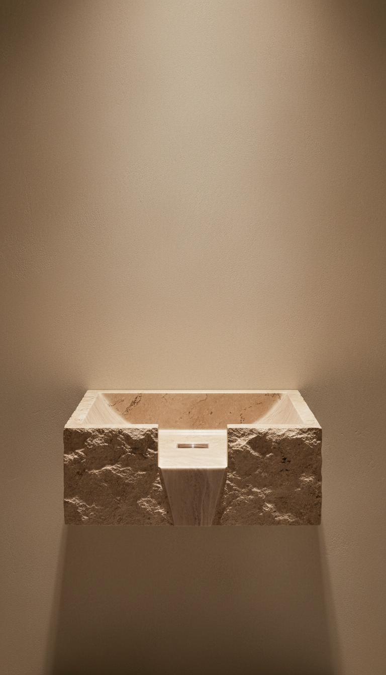 Cascada Sculptural Stone Sink
