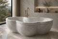 Taj White Marble Aurelia stone bathtub