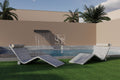 Pool solid stone outdoor bench