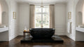 Indian Black Marble compact stone soaking bathtub